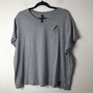 Allyson Felix Athleta Active Life Gray Heather Short Sleeve Crew Tee with Small